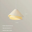 Axyaa Medieval Cream Fabric Pendant Lamp - Creative Dining Table Light