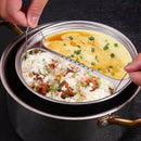 Axyaa Stainless Steel Steaming Plate with Handle for Rice Cooker and Household Steaming