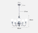 Axyaa Modern LED Chandelier Pendant Light for Indoor Dining Room Lighting