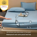 Axyaa Waterproof Bedsheet Set with Breathable Mattress Protector
