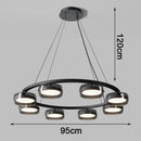 Axyaa Crystal Chandelier Pendant Light for Living Room and Bedroom