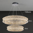 Axyaa Crystal Chandelier Pendant Light for Living & Dining Room in Luxury Style