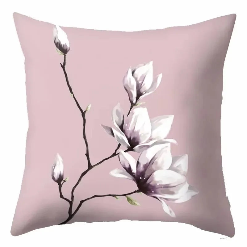 Axyaa Cactus Flower Decorative Cushion Cover 45X45CM Home Sofa Pillowcase
