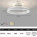 Axyaa Dimmable LED Ring Chandelier for Bedroom, Restaurant, Kitchen, Study.