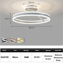 Axyaa LED Dimmable Ring Chandelier for Bedroom, Restaurant, Kitchen - Modern Ceiling Decor