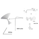 Axyaa Minimalist Iron LED Wall Lamp Rotatable Reading Light Home Decor Lighting