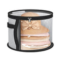 Axyaa Hat Storage Box: Fashionable Transparent Organizer for Round Travel Hats
