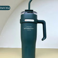 Axyaa Light Luxury Handle Cup: Insulated Straw Cup for Office, Travel, and Car
