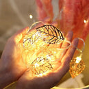 Axyaa LED Garland Light String Leaves Style for Christmas Valentine's Day Decor