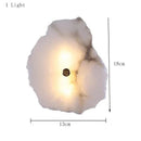 Axyaa Marble Wall Lamp: Modern Stone Light for Living Room and Hallway