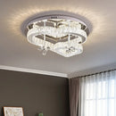 Axyaa Heart Crystal LED Ceiling Lamp for Modern Bedrooms & Living Rooms