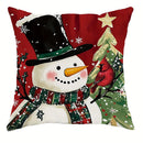Axyaa Christmas Snowman Tree Pillowcase - Festive Home Decor & Holiday Gift