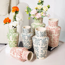 Ceramic Blue White Porcelain Vase for Home Decoration by Axyaa