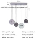 Axyaa Nordic LED Pendant Light Modern Resin Hanging Lamp for Dining Room