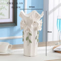 Axyaa Ceramic Flower Vase: 3D Creative Porcelain Decor for Wedding and Home Decor
