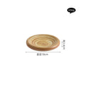 Axyaa Coarse Ceramic Double Layer Sushi Dessert Serving Plate for Molecular Cuisine