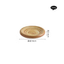 Axyaa Coarse Ceramic Double Layer Sushi Dessert Serving Plate for Molecular Cuisine