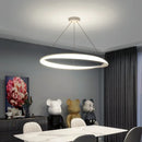 Axyaa Geometric LED Pendant Lights: Modern Nordic Minimalist Suspension Lamp for Home and Restaurant.