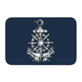 Axyaa Nautical Compass Anchor Rudder Printed Small Non-slip Doormat