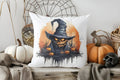 Axyaa Halloween Skull & Pumpkin Pillow Cover for Sofa, Bedroom, Car