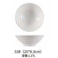 Axyaa Melamine Noodle Bowl Set - Japanese Style Ramen Bowls for Kitchen Tableware