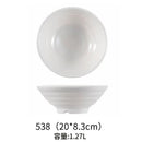 Axyaa Melamine Noodle Bowl Set - Japanese Style Ramen Bowls for Kitchen Tableware