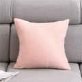 Axyaa Plush Nordic Faux Fur Pillow Cover 45x45cm Cozy Teddy Decor for Home