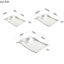 Axyaa Ceramic Dumpling Sushi Dessert Snack Steak Plates - Hotel Artistic Tableware