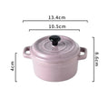 Axyaa Ceramic Breakfast Bowl Ramekins with Lids - Oven Safe Mini Casserole Souffle