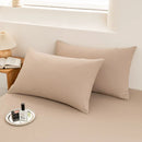 Axyaa Solid Color Washed Cotton Pillowcase Set • Single • 48x74cm