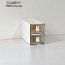 Axyaa Desktop Organizer Box: Rabbit Pen Holder & Drawer Stationery Rack