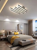 Axyaa Modern LED Strip Ceiling Chandelier for Living Room, Office, Restaurant, and Bar