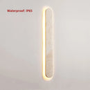 Axyaa Waterproof Stone LED Wall Lamp for Minimalist Japanese Porch Decor, Courtyard, and Balcony