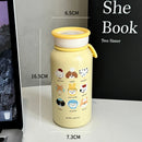 Axyaa Cat Thermal Tumbler 400ml Stainless Steel Insulated Water Bottle