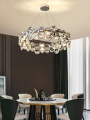 Axyaa Luxury Crystal Chandelier for Modern Living Spaces
