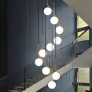 Axyaa Modern Simple Indoor LED Chandelier Ceiling Lamp for Living Room