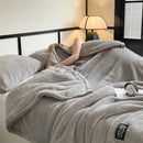 Axyaa Fluffy Fleece Half Sides Blanket for Warmth, Sofa Throws, Napping, & Shawl