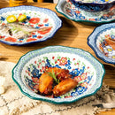 Axyaa Vintage Ceramic Deep Plate for Breakfast, Steak, and Fruit - High-Value Polish Style