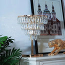 Axyaa Crystal LED Floor Lamp - Luxe Living Room Office Hotel Decor Standyalty Standby