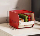 Axyaa Desktop Tea & Coffee Storage Organizer Bin with Clear Drawers