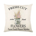 Axyaa Lavender Print Collection Pillowcase for Home Decor and Bedding