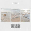 Axyaa Seaside Beach Canvas Wall Art Print - Set of 3