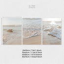 Axyaa Seaside Beach Canvas Wall Art Print - Set of 3