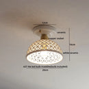 Axyaa Ceramic LED Ceiling Lamp for Indoor Lighting - Semi-Circular Design
