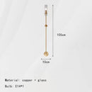 Axyaa Gold Black Copper Glass Wall Sconce for Foyer, Stairs, Dining Room