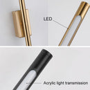 Axya Nordic Black LED Wall Sconce for Modern Living Room & Bedroom Lighting