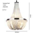 Luxury Tassel Chandelier for Hotel Villa Stairs by Axyaa