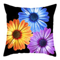 Axyaa Flower Printed Pillow Case - Decorative Polyester Cushion Cover - 45x45cm