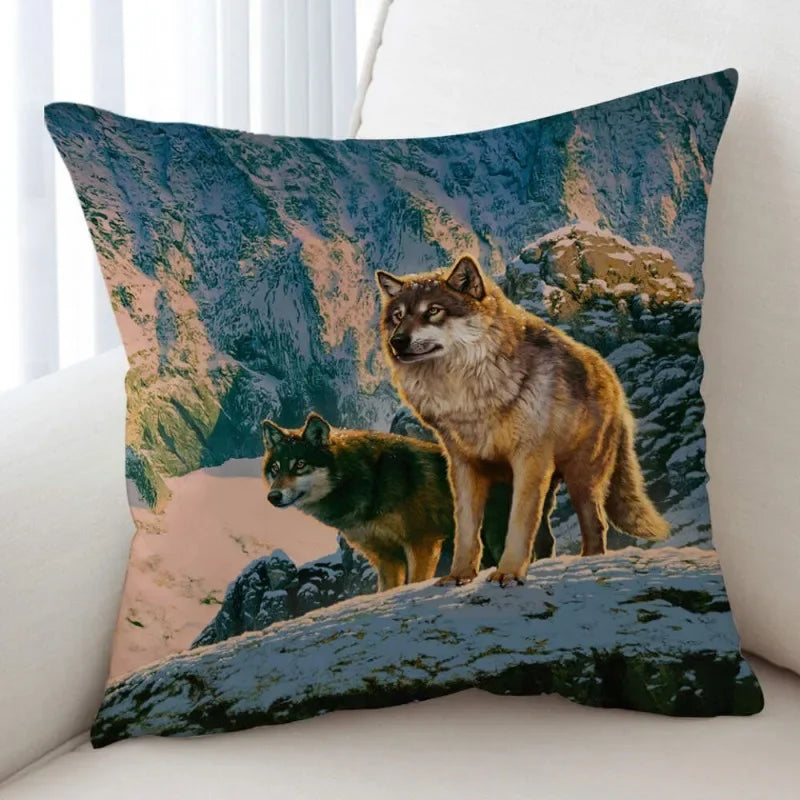 Axyaa Skull Lighthouse Monster Cushion Covers 45x45CM - Cool Art Animals Scary Design