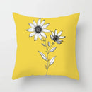 Axyaa Floral Pillowcase for Living Room Sofa and Car Cushions